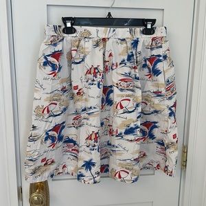 Florida themed Brooks Brothers Summer skirt - size 8